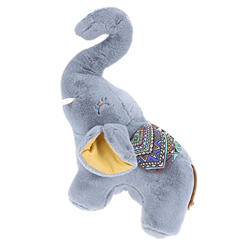 HOMOBABE Plüschpuppe Elefantenspielzeug Tiere Säuglingselefant Plüschgefüllter Riesiger Elefant Stofftier Elefant Plüsch Cartoon-tierspielzeug Grey Pp Baumwolle von HOMOBABE