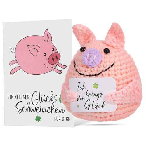 HOMOBABE Positives Häkelschwein Handgefertigte Plüschfigur zur Emotionalen Unterstützung Weiches und Tragbares Vielseitig Einsetzbar für und Deko HOMOBABE Positives Häkelschwein Handgefertigte Plüschfigur zur Emotionalen Unterstützung Weiches und Tragbares Vielseitig Einsetzbar für und Deko von HOMOBABE