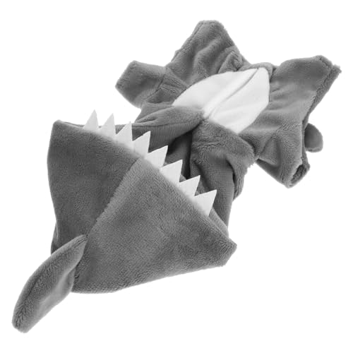 HOMOBABE Puppenkostüm Dinosaurier Einteiler Plüsch Haifischmuster Strapazierfähig Weiche Kleidung Für Puppen Zubehör von HOMOBABE