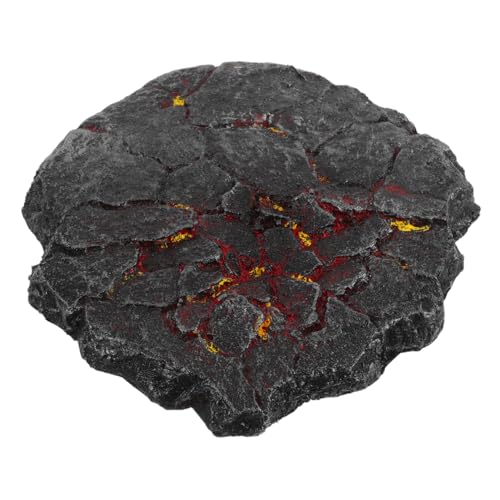 HOMOBABE Realistische Modellbasis Cracked Lava Effect Design Anime Action Figuren Stand Collectibles Display Rack Einzigartiger Puppenunterstützung Inhaber Für Geologie -enthusiasten von HOMOBABE
