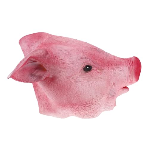 HOMOBABE Rosa Schweinkopfmaske vermissen Erwachsene Ausfall lustig Streich Maskerade Kostüm Maske Maskendekoration Halloween-Kostümparty realistische Halloween-Maske HOMOBABE Rosa Schweinkopfmaske vermissen Erwachsene Ausfall lustig Streich Maskerade Kostüm Maske Maskendekoration Halloween-Kostümparty realistische Halloween-Maske von HOMOBABE