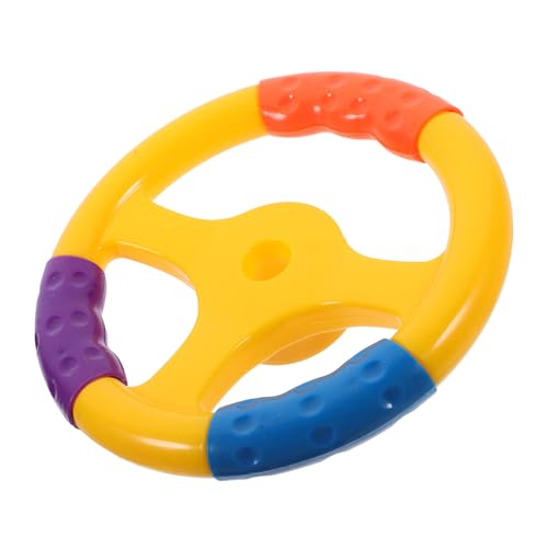 HOMOBABE Schaukelauto Lenkradspielzeug für Kleinkinder Cartoon Design für Schaukeln und Fitnessfahrräder Einfache Montage und Sicherer Spaß HOMOBABE Schaukelauto Lenkradspielzeug für Kleinkinder Cartoon Design für Schaukeln und Fitnessfahrräder Einfache Montage und Sicherer Spaß von HOMOBABE