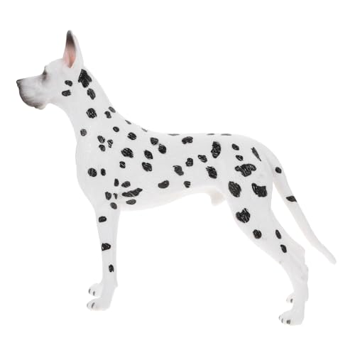 HOMOBABE Simulation Dog Model Kunststoff Hund Modell Lernspielzeug für Realistisches Hundedekor Dänischer Hund Modell Tierkunde von HOMOBABE