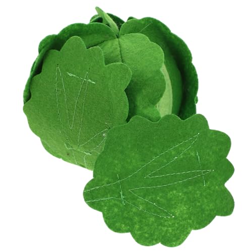 HOMOBABE Simulationskohlspielzeug gemüse Pretend sinnesspielzeug gemüsegarten Kindergartenspielzeug gefälschtes Gemüsespielzeug gefühlt Green von HOMOBABE