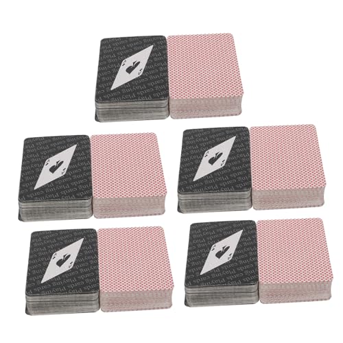 HOMOBABE Spielkarten Pokerkarten für Partys Rote Schwarze für Reisen und Feiern Robustes und Flexibles Material von HOMOBABE