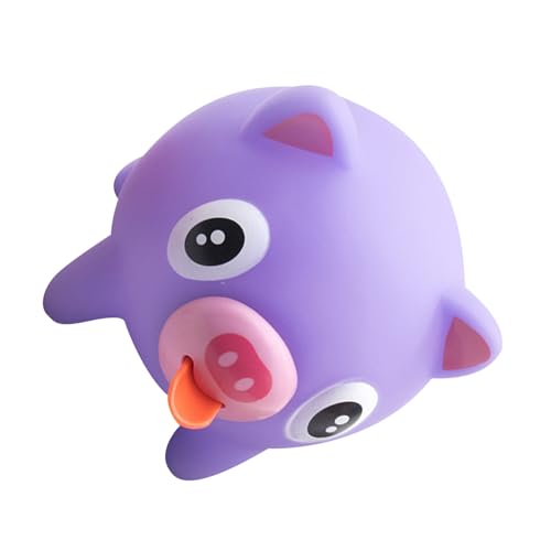 HOMOBABE Stressabbau Lustige PVC Tierfigur Schwein mit Squeeze Toy Angstlöser für Spiel und Entspannung von HOMOBABE