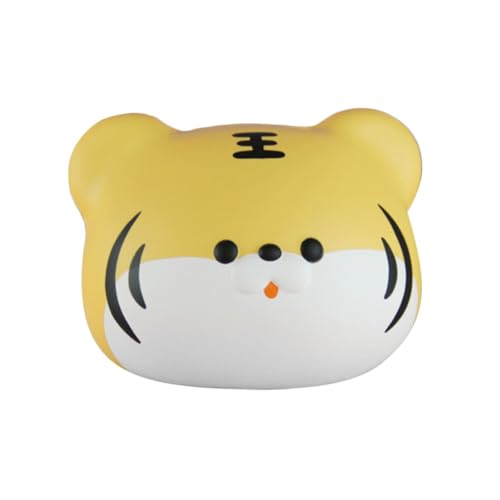 HOMOBABE Süßes Tiger Kopf Squeeze Stressabbau für Kreatives Stress aus PU Material für Partys und Klassenzimmer Drückbares Fidget von HOMOBABE