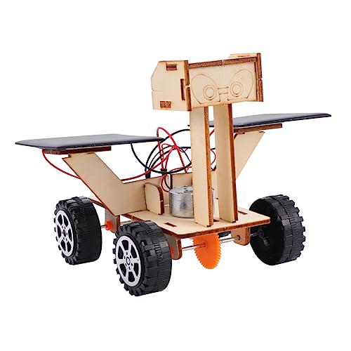 HOMOBABE Technik Solarbetriebener Mondwagen Bausatz Handgemachtes DIY Modell für Sicheren und Gesunden Holzmaterialien für Kreatives und Lernen von HOMOBABE