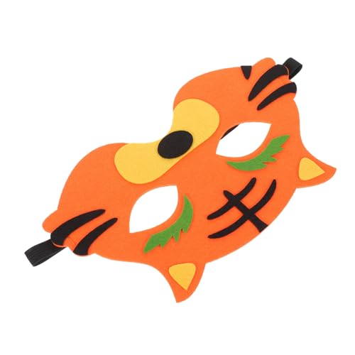 HOMOBABE Tiger Maske Halbe Tiermaske für Verstellbare Halloween Cosplay Maske für Kostümpartys und Rollenspiele Aus Weichem Material für Dress Up und Geburtstagsfeiern von HOMOBABE