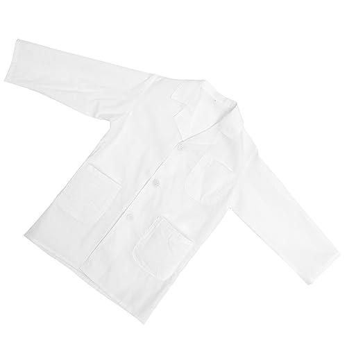 HOMOBABE Unisex Laborkittel Kostüm für Kleine Wissenschaftler Weißer Arztkittel aus Atmungsaktivem Material für Cosplay Partys und für Jungen HOMOBABE Unisex Laborkittel Kostüm für Kleine Wissenschaftler Weißer Arztkittel aus Atmungsaktivem Material für Cosplay Partys und für Jungen von HOMOBABE
