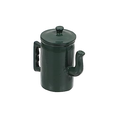 HOMOBABE Wasserkocher Modell Wasserkocher- Mini-wasserkanne Wasserbehälter- Mini-wassertopf Modell Gießkanne Mini-hausschmuck Mini-hausverzierung Zinklegierung Green von HOMOBABE