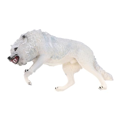 HOMOBABE Wolf Figur Realistisches Simulations Wolf Modell für Wildtier Ornament und Kognitives zur Verschönerung von Tisch und Schreibtisch von HOMOBABE