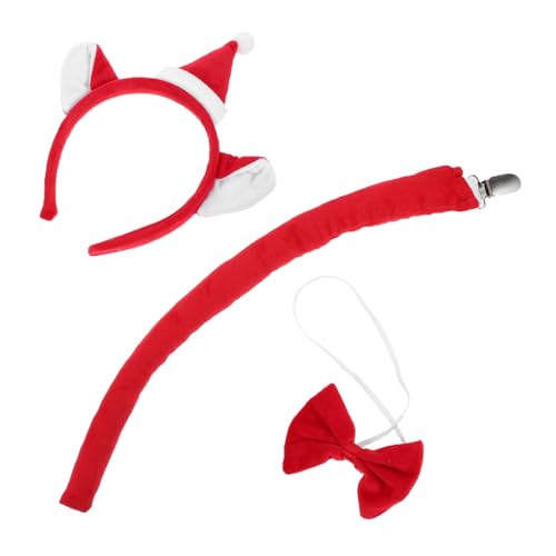 HOMOCONO 1 Satz Adorables Weihnachts Katzenohren Stirnband Set mit Weihnachtsmann Hut Fliege und Plüsch Haaraccessoires für Erwachsene für Feiertagsfeiern und Cosplay HOMOCONO 1 Satz Adorables Weihnachts Katzenohren Stirnband Set mit Weihnachtsmann Hut Fliege und Plüsch Haaraccessoires für Erwachsene für Feiertagsfeiern und Cosplay von HOMOCONO