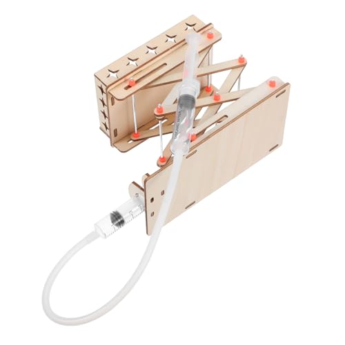 HOMOCONO DIY Hydraulischer Lift Plattform Spielzeug Für Junge Mädchen Wissenschaftliches Experiment Kit Aus Holz Kreatives Lernspielzeug Für Junge von HOMOCONO