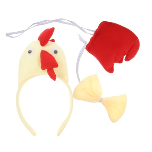 HOMOCONO Halloween-cosplay-zubehör Hühner-stirnband-set mit für Jungen- und Mädchenpartys Bauernhoftier-thema-kostüm HOMOCONO Halloween-cosplay-zubehör Hühner-stirnband-set mit für Jungen- und Mädchenpartys Bauernhoftier-thema-kostüm von HOMOCONO