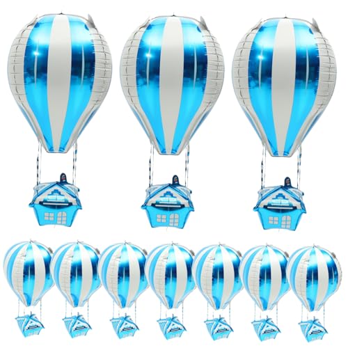 HOMOCONO Folienballons Heißluftballon-dekorationen 10 Stück Für Die Geburtstagsfeier Von Jungen Und Mädchen von HOMOCONO