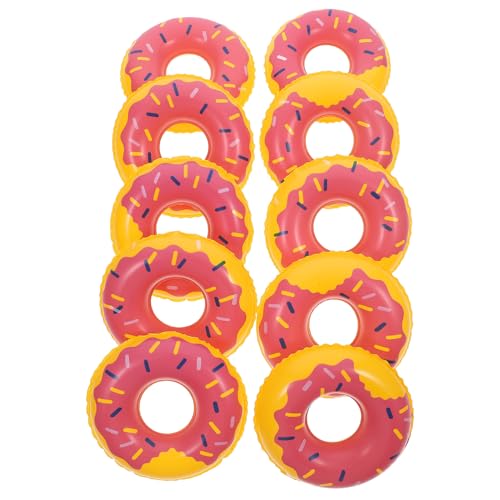 HOMOCONO 10 Stück Mini Schwimmring Deko für Puppenhäuser Teiliges für Kreative Inszenierungen Partys und Kindergeburtstage Wasserspielzeug für Fantasievolles von HOMOCONO
