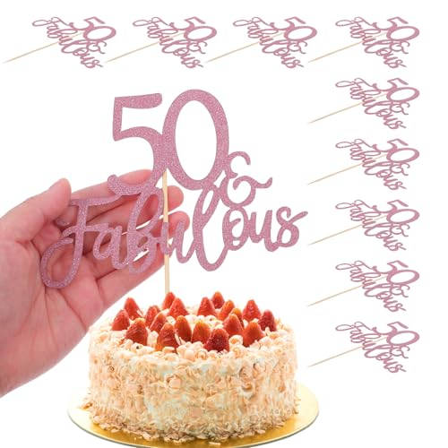 HOMOCONO 10 Stück Tortendeko Teiliges für Geburtstagsfeiern Hochzeiten und Jubiläen Eleganter Roségold Cake Topper für Kuchen Cupcakes und Desserts Vielseitige Dekorationen HOMOCONO 10 Stück Tortendeko Teiliges für Geburtstagsfeiern Hochzeiten und Jubiläen Eleganter Roségold Cake Topper für Kuchen Cupcakes und Desserts Vielseitige Dekorationen von HOMOCONO