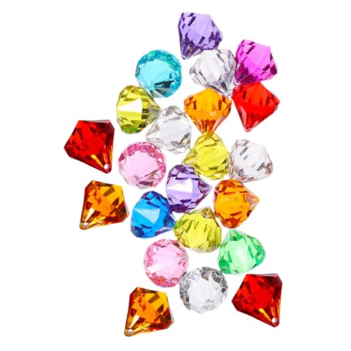 HOMOCONO 100 Stücke Acryl Diamant Edelsteine ​​Spielzeug Edelsteine ​​Set Gefälschte Diamant Kunst Jumbo Kit Zufällige Farbe von HOMOCONO
