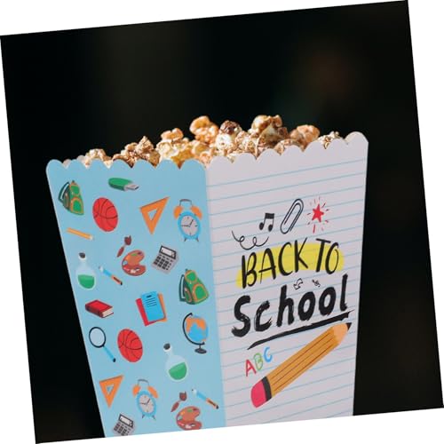 HOMOCONO 12 Stück Popcorn Boxen aus Papier mit Offenem Deckel Kinderfreundlich Große Kapazität für Schulparty Klassenzimmerdekoration und Schulanfang Praktische Snackhalter für Partys HOMOCONO 12 Stück Popcorn Boxen aus Papier mit Offenem Deckel Kinderfreundlich Große Kapazität für Schulparty Klassenzimmerdekoration und Schulanfang Praktische Snackhalter für Partys von HOMOCONO