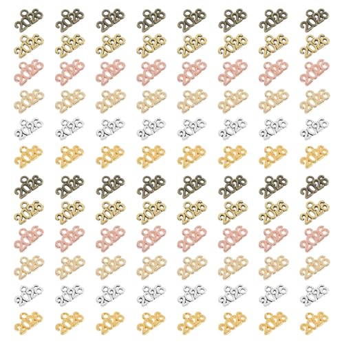 HOMOCONO 120 Stück Schlüsselring Charm Anhänger DIY Abschluss Quasten Charm für Handtaschen und Schlüsselanhänger Design aus Vielseitige Verwendung von HOMOCONO
