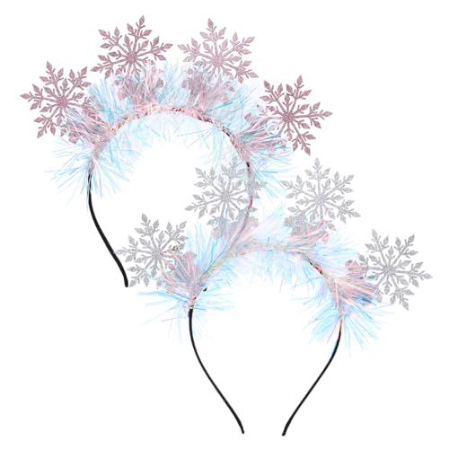 HOMOCONO 2 Stk. Weihnachts-stirnband Schneeflocke Glitzer Haarreif Festlich Leicht Robust für Weihnachten Party Bühne Geschenk HOMOCONO 2 Stk. Weihnachts-stirnband Schneeflocke Glitzer Haarreif Festlich Leicht Robust für Weihnachten Party Bühne Geschenk von HOMOCONO