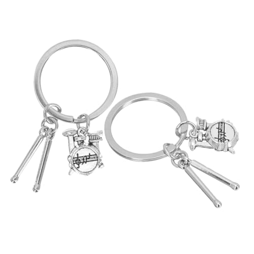 HOMOCONO Drumstick Drummer Schlüsselanhänger Set Musik Band Schlüssel Trommel Ornament Stilvolles Accessoire Für Musiker von HOMOCONO