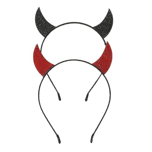 HOMOCONO 2 Stück Wasserdichte Teufelshörner Haarreife aus Langlebigem für Halloween Kostüm Party Accessoire Geeignet HOMOCONO 2 Stück Wasserdichte Teufelshörner Haarreife aus Langlebigem für Halloween Kostüm Party Accessoire Geeignet von HOMOCONO