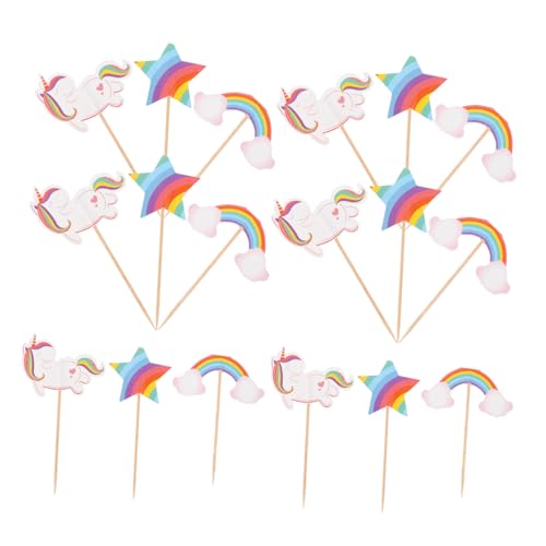 HOMOCONO 24 Stücke Kuchen Dekorationen Für Mädchen Geburtstag Cupcake Picks Essbare Themen Kuchen Topper Set von HOMOCONO