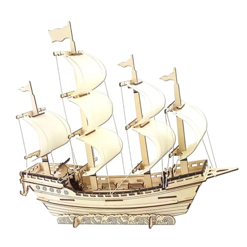 HOMOCONO 3D Holz Segelboot Puzzle Modell Selbstgemacht Holzpuzzle für Erwachsene Kreatives Bastelset Nautische Dekoration für Schreibtisch Regal Gehirntraining Spielzeug HOMOCONO 3D Holz Segelboot Puzzle Modell Selbstgemacht Holzpuzzle für Erwachsene Kreatives Bastelset Nautische Dekoration für Schreibtisch Regal Gehirntraining Spielzeug von HOMOCONO