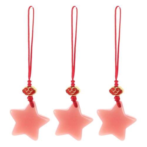 HOMOCONO 3er-Set Stern-Handykette: Im Dunkeln leuchtender Schlüsselanhänger, Partygeschenk, Taschenanhänger und Alltagsgeschenk von HOMOCONO
