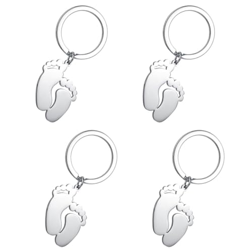 HOMOCONO 4 Stück Teiliges Fußabdruck Schlüsselanhänger für Jungen Shower Souvenir Schlüssel Ornament für Kindergeburtstag und Besondere Anlässe Stilvolles für Gäste HOMOCONO 4 Stück Teiliges Fußabdruck Schlüsselanhänger für Jungen Shower Souvenir Schlüssel Ornament für Kindergeburtstag und Besondere Anlässe Stilvolles für Gäste von HOMOCONO