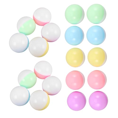 HOMOCONO 50 Stück Bunte Macaron Runde Kunststoffbehälter für Diy Bastelprojekte Partygeschenke und Verkaufsautomaten von HOMOCONO