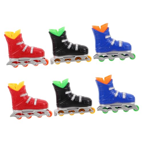 HOMOCONO 6 Paare Tragbare Fingerboards für Schreibtisch Stylisches für Erwachsene für Büro Reisen und Kreative Pausen von HOMOCONO