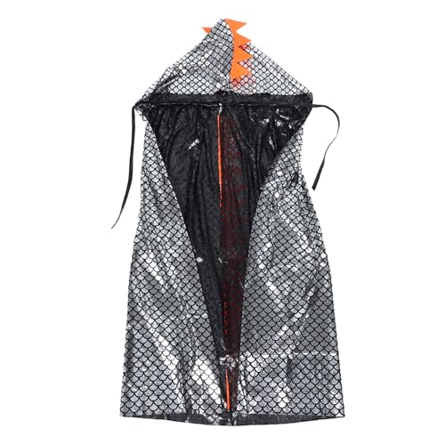 HOMOCONO Dinosaurierkostüm für Jungen: Kapuzenumhang mit 3D-Stacheln – Verkleidungsoutfit für Halloween- und Geburtstagspartys – Spielkleidung für Kinder für Schulkarneval und Cosplay von HOMOCONO