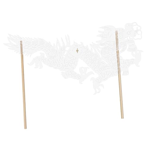 HOMOCONO Chinesisches Spielzeug Drachen Handpuppe Für Schatten Mondneujahr Dekoration Puppenspiel Requisiten Handwerk von HOMOCONO