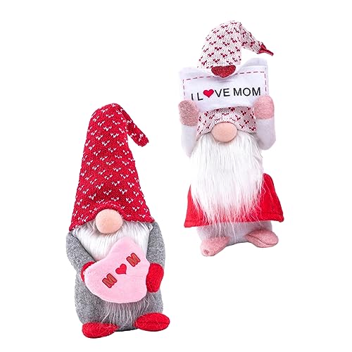 HOMOCONO Elegante Zwergenpuppen 2 Stück Dekoration Zum Muttertag Für Fotografie-Requisiten Und Zuhause HOMOCONO Elegante Zwergenpuppen 2 Stück Dekoration Zum Muttertag Für Fotografie-Requisiten Und Zuhause von HOMOCONO