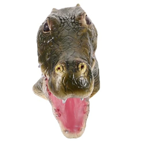 HOMOCONO Masken Festival Krokodil Kopfmaske Lustige Cosplay Maske Für Halloween Karneval Und Mottopartys Realistische Tiermaske Als Requisite Für Änner Und Frauen Kopfbedeckung Festival HOMOCONO Masken Festival Krokodil Kopfmaske Lustige Cosplay Maske Für Halloween Karneval Und Mottopartys Realistische Tiermaske Als Requisite Für Änner Und Frauen Kopfbedeckung Festival von HOMOCONO