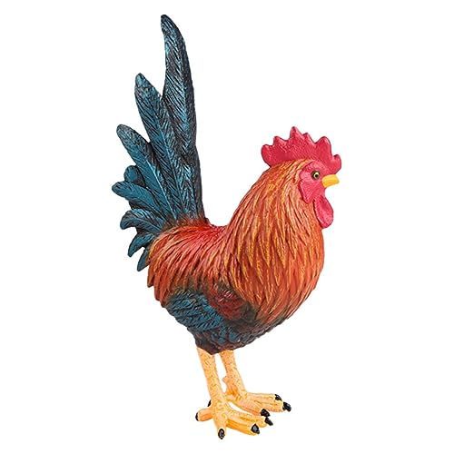HOMOCONO Hahn Statue Huhn Figurine Dekorative Ornament Für Garten Wohnkultur von HOMOCONO