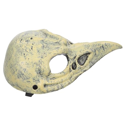 HOMOCONO Halloween-Cosplay-Totenkopfmaske, realistischer Vogelschädel, Cosplay-Maske, Halloween-Party-Zubehör für Erwachsene, Frauen und Festivalfeiern von HOMOCONO