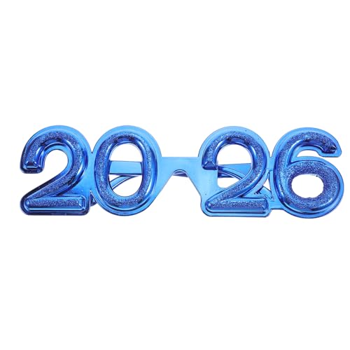 HOMOCONO Happy New Year Brillen 2026 Brille Silvester Ausgefallene Brille Abschlussfeier 2026 Party 2026 Frohes Neues Jahr Brillen Foto Requisiten Partybrille HOMOCONO Happy New Year Brillen 2026 Brille Silvester Ausgefallene Brille Abschlussfeier 2026 Party 2026 Frohes Neues Jahr Brillen Foto Requisiten Partybrille von HOMOCONO