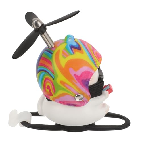 HOMOCONO Katzen Dekoration mit Propellerhelm für Fahrrad und Auto Niedliches Handgefertigtes Katzen Ornament aus Resin für Camping Reisen Stilvolles Accessoire für Fahrzeug von HOMOCONO