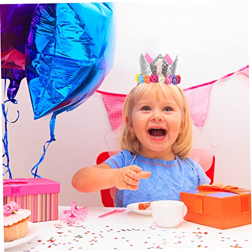 HOMOCONO Kindergeburtstagskrone Silber Glitzernd mit Zahlendekor Partyhut für Mädchen und Jungen Festliche Kopfbedeckung Geburtstagsfeier Dekoration HOMOCONO Kindergeburtstagskrone Silber Glitzernd mit Zahlendekor Partyhut für Mädchen und Jungen Festliche Kopfbedeckung Geburtstagsfeier Dekoration von HOMOCONO