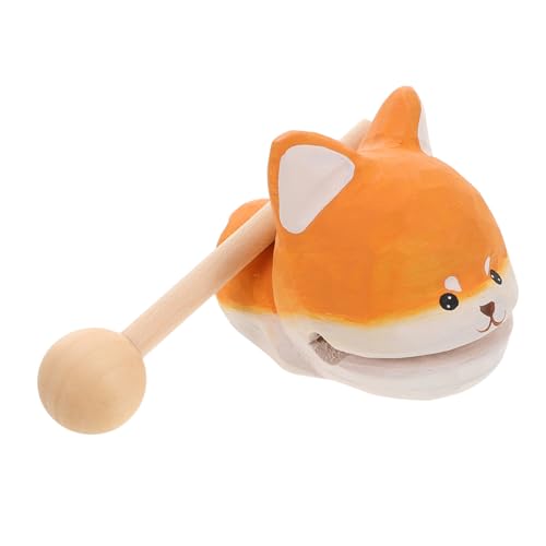 HOMOCONO Kleine Holzfische entpacken Fischspielzeug aus Holz Percussion Musical Instrument buddhistisches Schlaginstrument Hunde Sammlerstücke Tempelblockinstrument hölzern Orange HOMOCONO Kleine Holzfische entpacken Fischspielzeug aus Holz Percussion Musical Instrument buddhistisches Schlaginstrument Hunde Sammlerstücke Tempelblockinstrument hölzern Orange von HOMOCONO