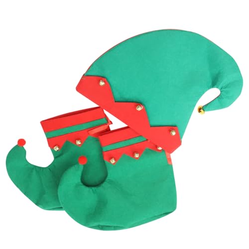 HOMOCONO Santas Little Helper: Kinderschuhe Weihnachtsfeier Kostüme Hut Schuhe Weihnachtsgeschenk HOMOCONO Santas Little Helper: Kinderschuhe Weihnachtsfeier Kostüme Hut Schuhe Weihnachtsgeschenk von HOMOCONO