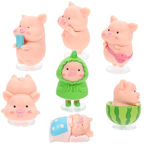 HOMOCONO Schwein Ornament Harz Tier Figurine Miniatur Schwein Statuen Für Dashboard Spielzeug HOMOCONO Schwein Ornament Harz Tier Figurine Miniatur Schwein Statuen Für Dashboard Spielzeug von HOMOCONO