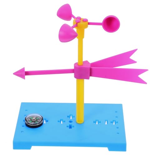 HOMOCONO Windfahnen-bausatz Für Kinder DIY Wetterstation Für Pädagogische Experimente Windfahnen-modellspielzeug Aus Kunststoff Für Mint-projekte von HOMOCONO