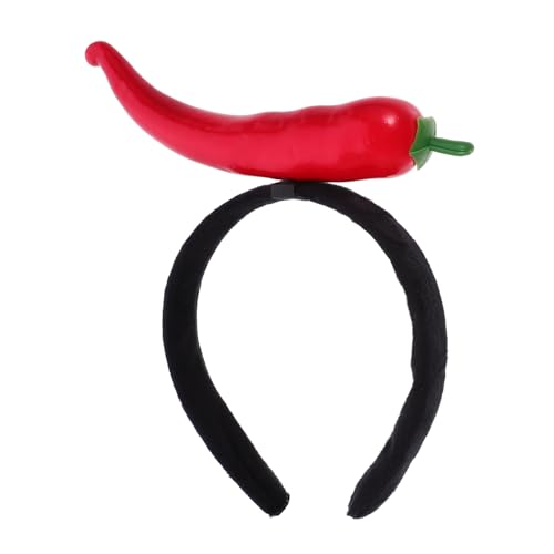 HOMOCONO Karneval Haarreif Haarschmuck Hochzeit Witziges Gemü Stirnband Chili Kopfschmuck Für Lustiges Fotorequisit Und Party Accessoire Ideal Für Karneval Kostümfeste Und Kreative Verkleidungen HOMOCONO Karneval Haarreif Haarschmuck Hochzeit Witziges Gemü Stirnband Chili Kopfschmuck Für Lustiges Fotorequisit Und Party Accessoire Ideal Für Karneval Kostümfeste Und Kreative Verkleidungen von HOMOCONO