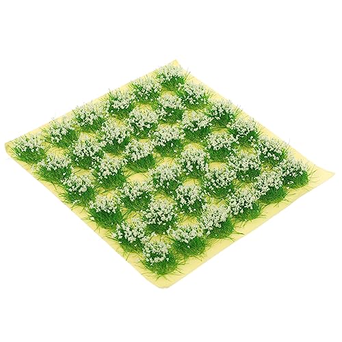 HOMSFOU 1 Blatt DIY Künstliche Blumenbüscher Plastikrasen Cluster für Garten Dekoration Mikrolandschaft und Szenen von HOMSFOU