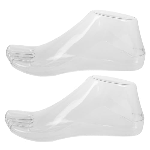 HOMSFOU 1 Paar Fußmodellständer Fuß Schaufensterpuppe Schuh-Display-Basis Fußpuppe für Schuhe Anzeige Schuhständer für Fotos Mannequin-Füße Füße Modell Mannequin-Fuß Plastik Transparent HOMSFOU 1 Paar Fußmodellständer Fuß Schaufensterpuppe Schuh-Display-Basis Fußpuppe für Schuhe Anzeige Schuhständer für Fotos Mannequin-Füße Füße Modell Mannequin-Fuß Plastik Transparent von HOMSFOU